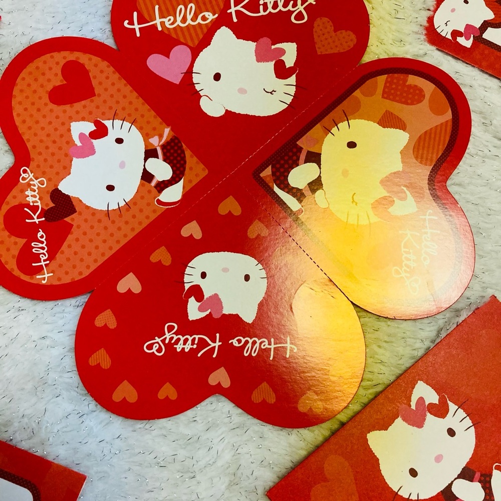 Hello Kitty red envelope/ valentines +sees!
